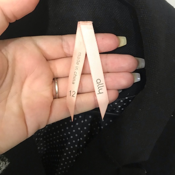 Military style blazer black size 12 - Picture 3 of 6